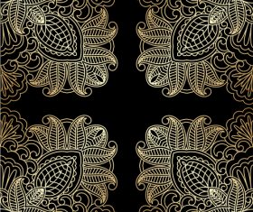 Symmetrical decorative pattern vector