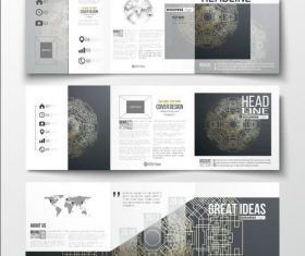 Technology background business advertising template vector