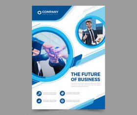 The future of business flyers vector