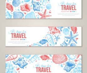 Travel banner vector