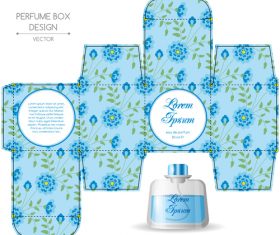 Unique perfume packaging vector