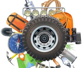 Vector Auto Journey Concept