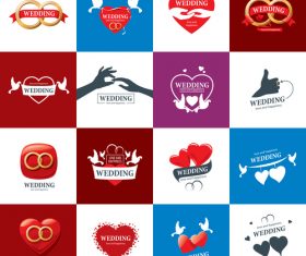 We wedding icon vector