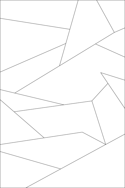 White rectangle puzzles vector