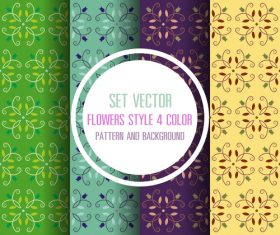 4 color pattern seamless background vector
