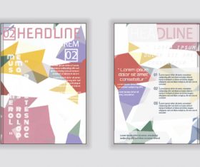 Abstract background layout brochure cover vector