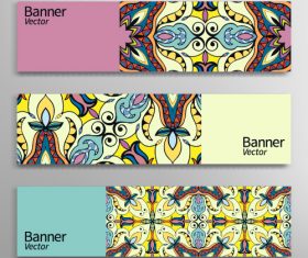 Abstract geometric header vector background