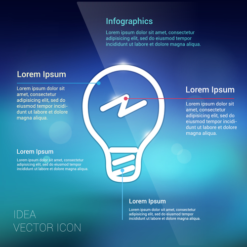 Abstract idea infographic vector