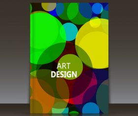 Art brochure background vector