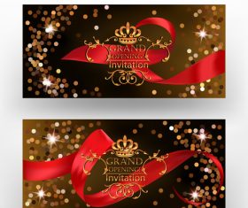 Art design invitation card vector
