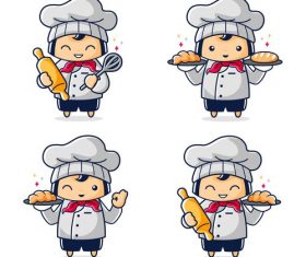 Baker cartoon vector