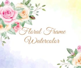 Beautiful watercolor painting vector background