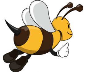 Bee needle icon vector