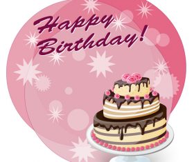 Birthday cake vector