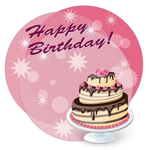 Birthday cake vector