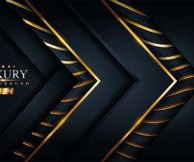 Black and gold background vector