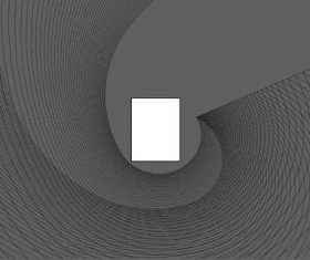 Black curly lines background vector