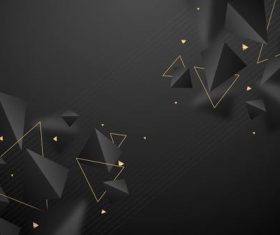 Black neumorphism design style vector