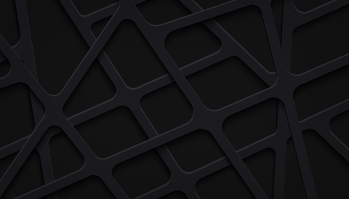 Black papercut stripes vector background