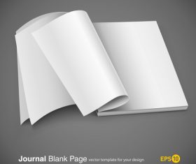 Blank page vector