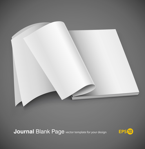 Blank page vector
