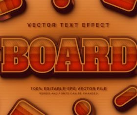 Board vector text effect