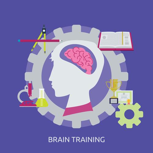 Brain Training vector