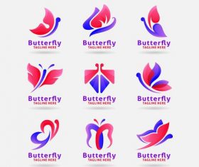 Butterfly logo vector
