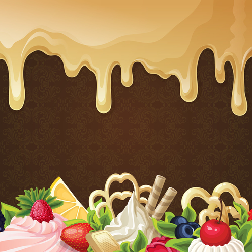 Candy background vector