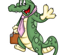 Cartoon Mr. Crocodile Vector