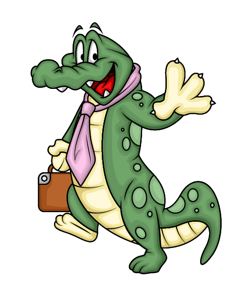 Cartoon Mr. Crocodile Vector