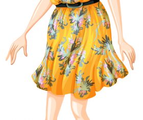 Cartoon character model vector