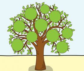 Cartoon tree vector