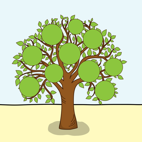 Cartoon tree vector
