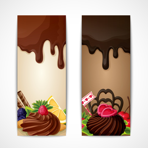 Chocolate background vector