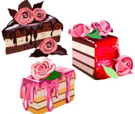 Chocolate dessert vector