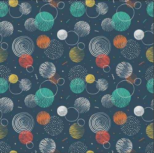 Circle pattern background vector