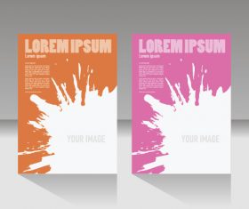 Company brochure cover design vector
