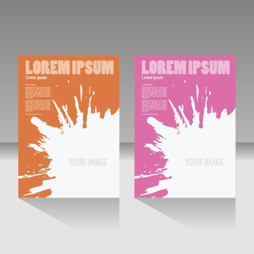 Company brochure cover design vector