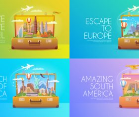 Concept travel illustration vector