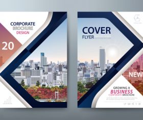 Corporate brochure design vector