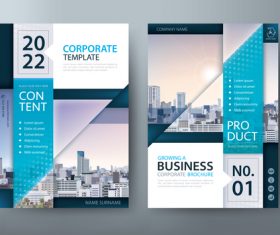 Corporate public relations brochure vector
