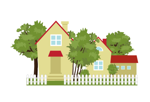 Country house vector
