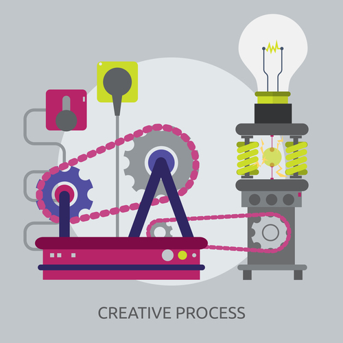 Creative Proccess vector