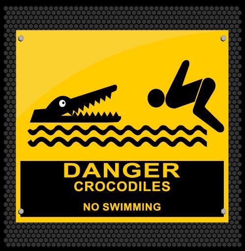 Danger warning sign vector