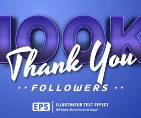 Dark blue editable font effect text vector