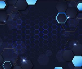 Dark blue grid background vector