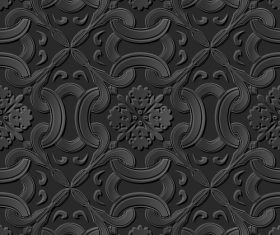 Decorative engraving pattern vector