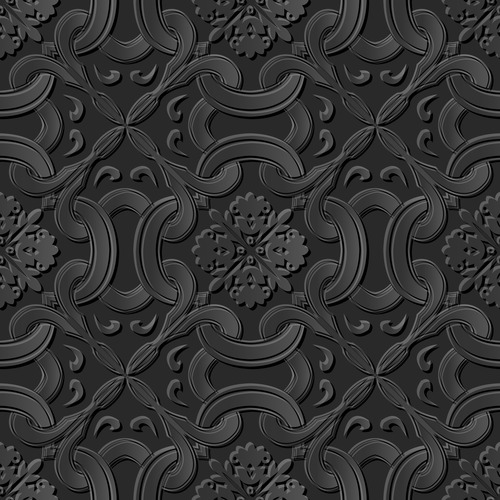 Decorative engraving pattern vector