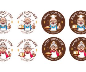 Delicious bakery logo design vector